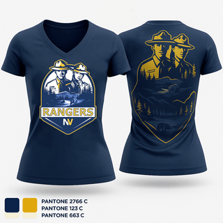 Naches Valley Ranger Basketball Women's Short Sleeve V-neck Shirt - 1