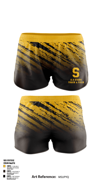 A.A Stagg High School Track & Field 25952032 Women's Shorts - 2