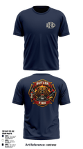 Butler Fire Department 42468872 Old School Cotton Feel Shirt - 1