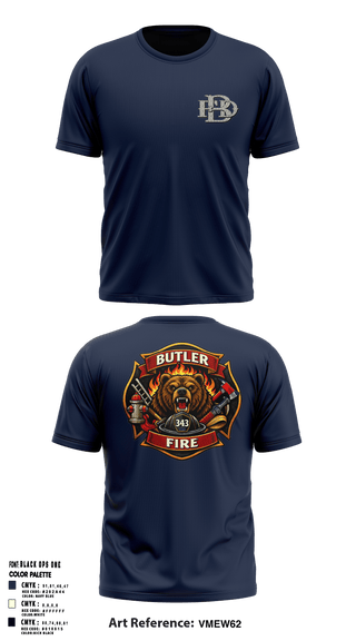 Butler Fire Department 42468872 Short Sleeve Performance Shirt - 1