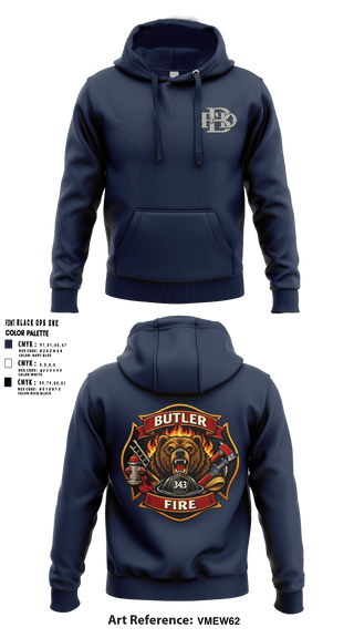 Butler Fire Department 42468872 Hoodie - 1