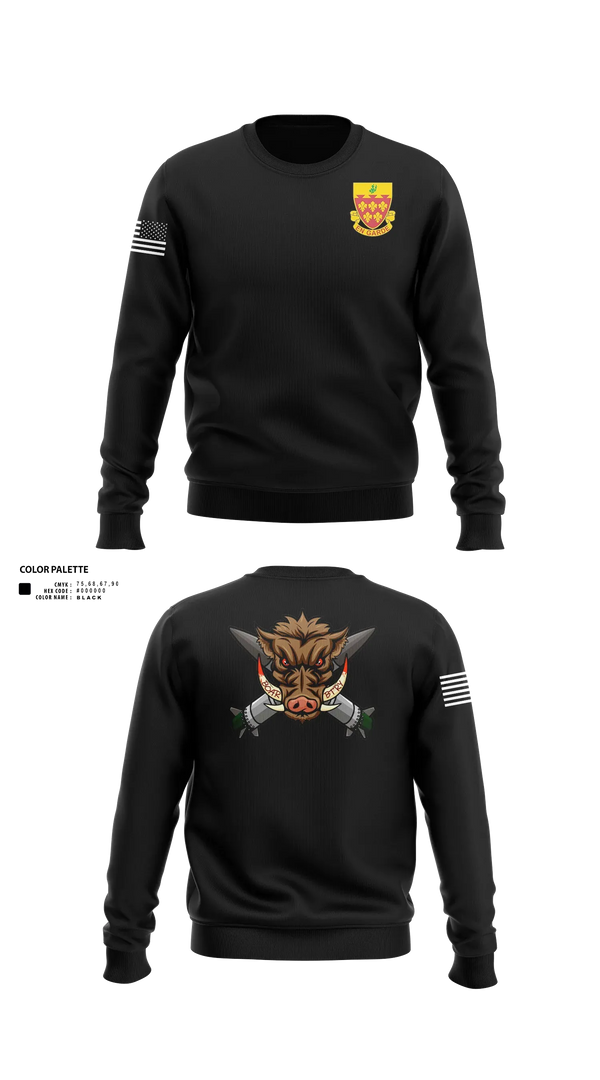 1-77 FA Bravo Btry 69918091 Crew Neck Sweatshirt - 21