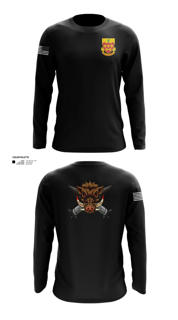 1-77 FA Bravo Btry 69918091 Long Sleeve Performance Shirt - 21