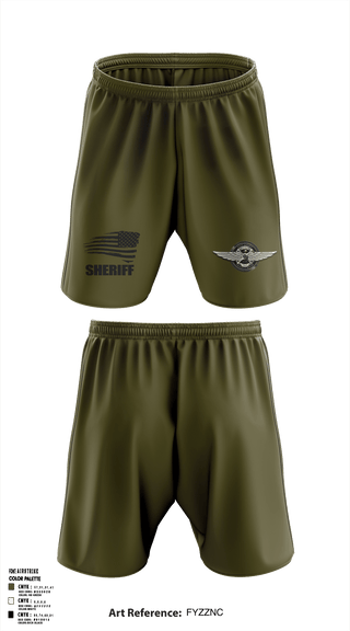 Hays County Sheriff Drone Team  Athletic Shorts With Pockets - 1