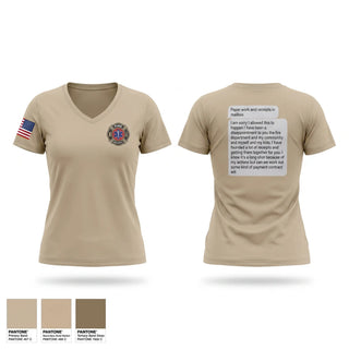 Womens Short Sleeve Vneck Shirt, Dew VFD, Fire Department, Teamtime, Team time, sublimation, custom sports apparel, team uniforms, spirit wear, spiritwear, sports uniforms, custom shirts, team store, custom team store, fundraiser sports, apparel fundraiser