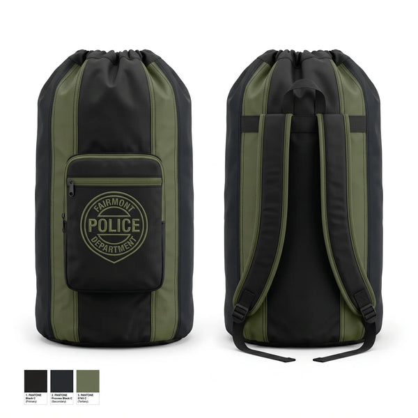 Gear Bag, Fairmont Police Department, Police, Teamtime, Team time, sublimation, custom sports apparel, team uniforms, spirit wear, spiritwear, sports uniforms, custom shirts, team store, custom team store, fundraiser sports, apparel fundraiser