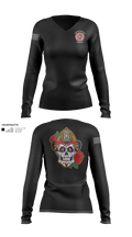 Carpentersville Fire Department 52158463 Women's Long Sleeve V-neck Shirt - 21