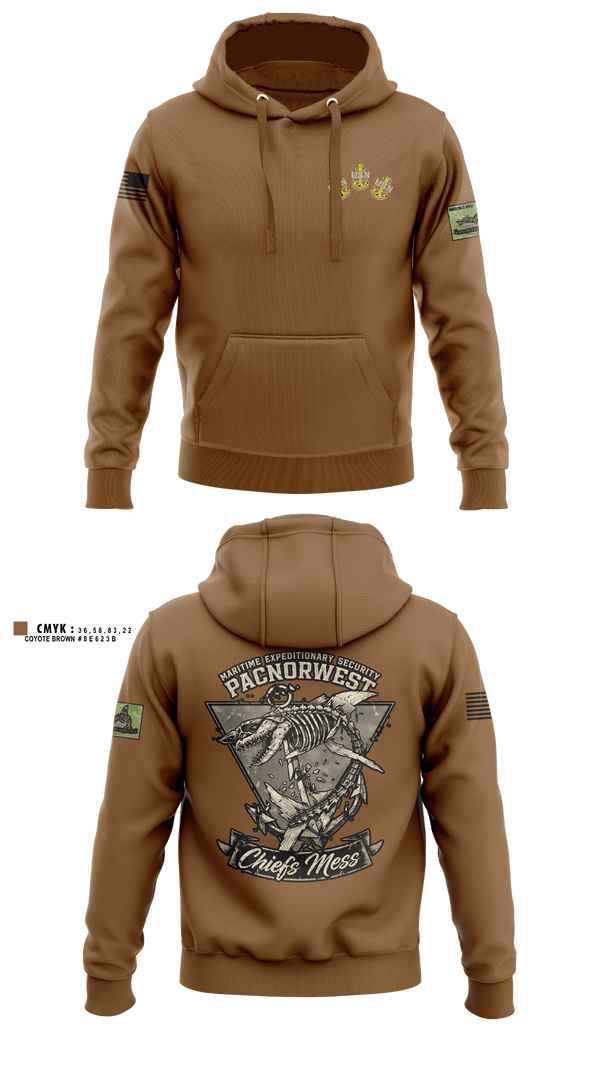 Hoodie, MES PACNORWEST HVU  Chiefs Mess, Navy, Teamtime, Team time, sublimation, custom sports apparel, team uniforms, spirit wear, spiritwear, sports uniforms, custom shirts, team store, custom team store, fundraiser sports, apparel fundraiser