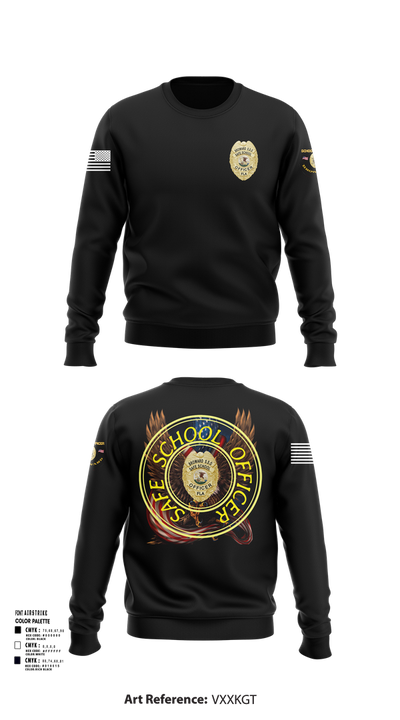 School officer 37316747 Crew Neck Sweatshirt - 101