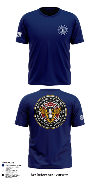 Old School Cotton Feel Shirt, Sarasota County Fire Department, , Teamtime, Team time, sublimation, custom sports apparel, team uniforms, spirit wear, spiritwear, sports uniforms, custom shirts, team store, custom team store, fundraiser sports, apparel fundraiser