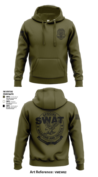 Portsmouth Virginia SWAT  Hoodie - 1
