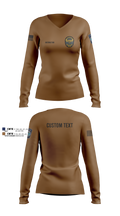 Vinton Police Department Women's Long Sleeve V-neck Shirt - 5