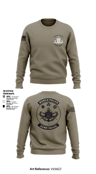 Mobile Police Bomb Squad 47120008 Crew Neck Sweatshirt - 1