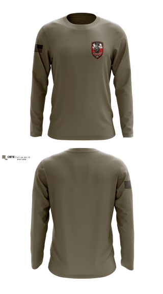 Charlie "Crusaders" Battery, 3-2 ADA BN Long Sleeve Performance Shirt - 1