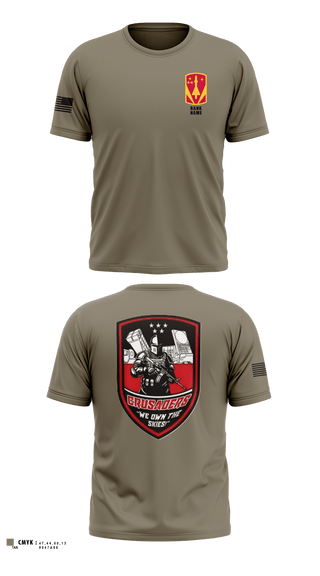 Charlie "Crusaders" Battery, 3-2 ADA BN 71071868 Old School Cotton Feel Shirt - 6