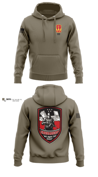 Charlie "Crusaders" Battery, 3-2 ADA BN Hoodie - 1