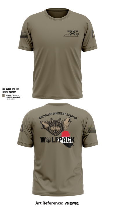 229TH MP CO Short Sleeve Performance Shirt - 102