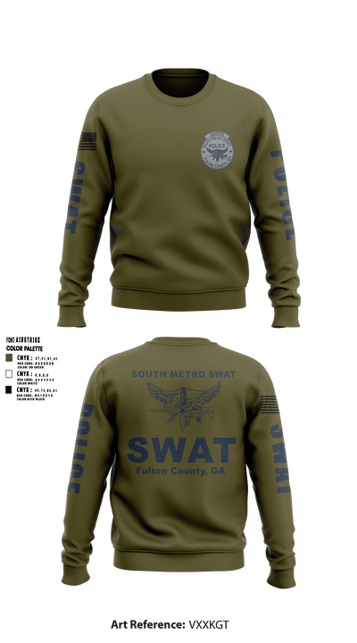 South Metro SWAT 46796135 Crew Neck Sweatshirt - 1