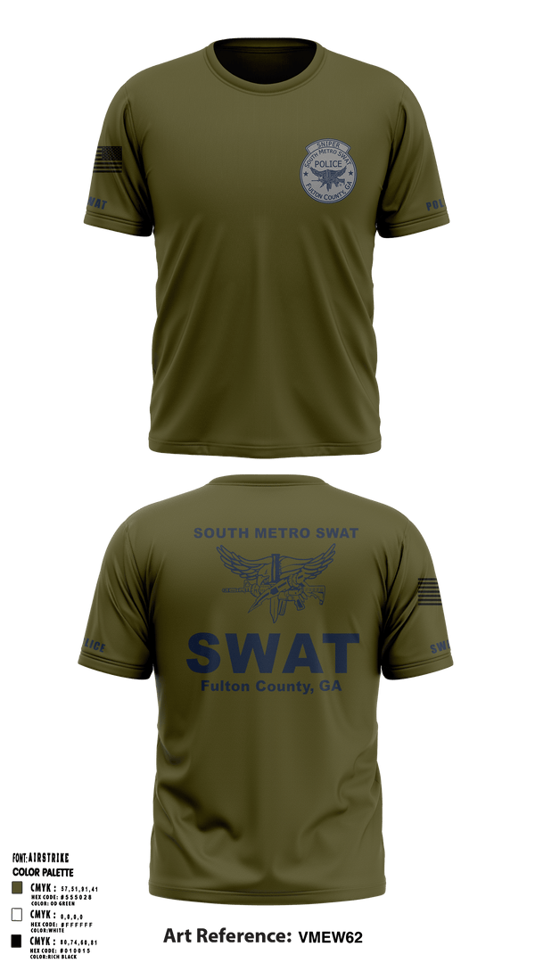 South Metro SWAT 46796135 Old School Cotton Feel Shirt - 1