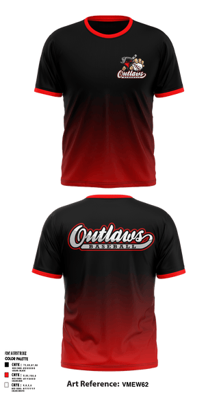 Lexington Outlaws 79435627 Short Sleeve Performance Shirt - 1