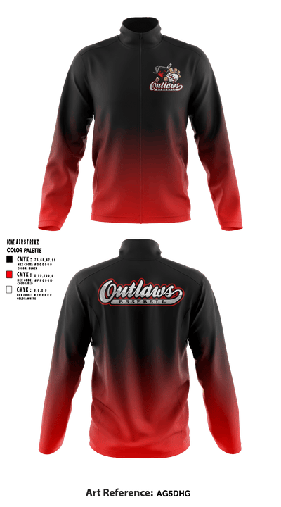 Lexington Outlaws 79435627 Fleece Jacket - 2