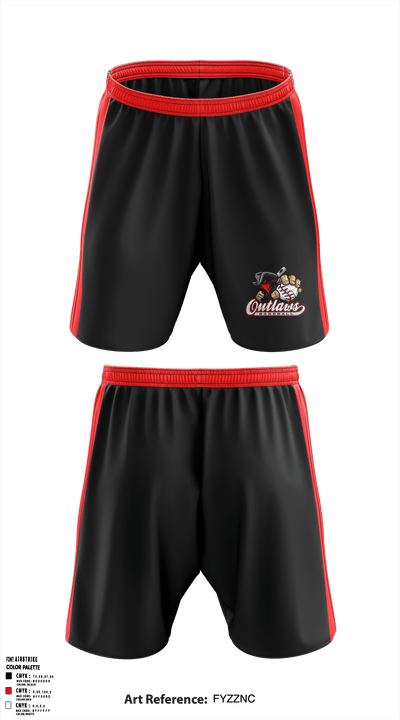 Lexington Outlaws 79435627 Athletic Shorts With Pockets - 2