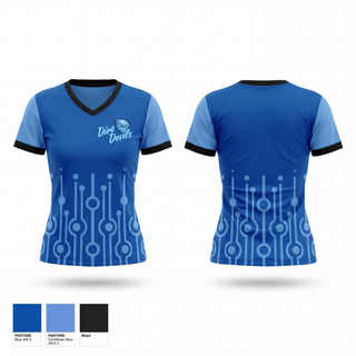 Dirt Devils 2209438 Women's Short Sleeve V-neck Shirt - 1