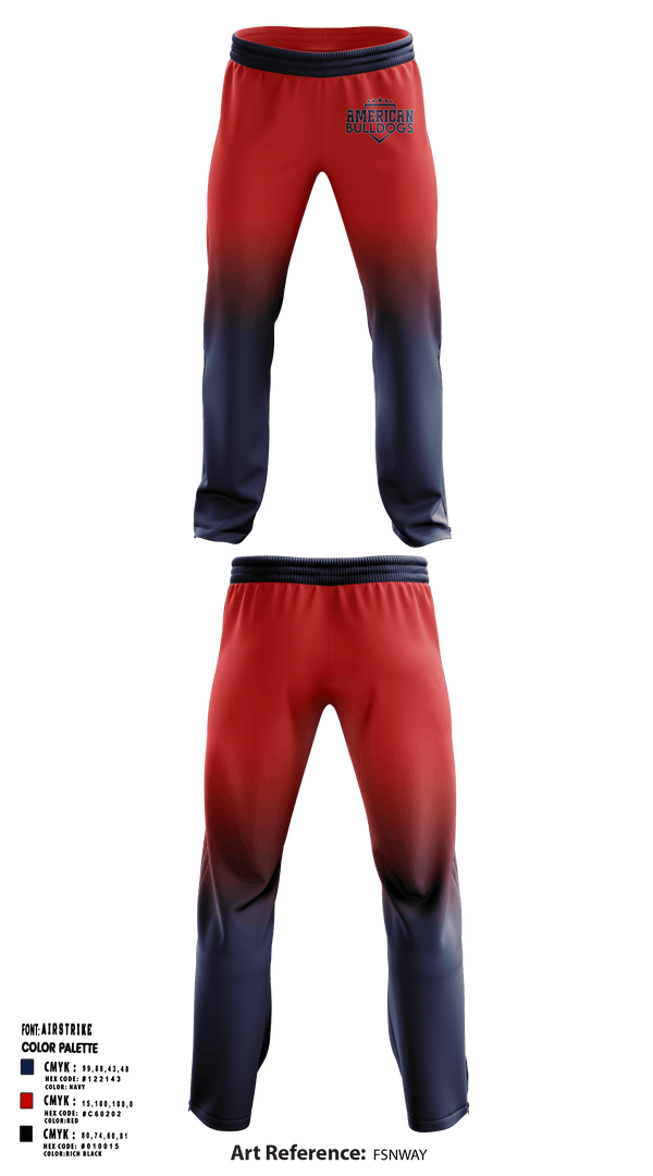 American Bulldogs 59810348 Sweatpants - 1