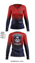 American Bulldogs 59810348 Women's Long Sleeve V-neck Shirt - 1