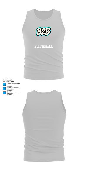 Tank Top, Built2Ball, Women's Basketball, Teamtime, Team time, sublimation, custom sports apparel, team uniforms, spirit wear, spiritwear, sports uniforms, custom shirts, team store, custom team store, fundraiser sports, apparel fundraiser