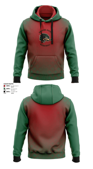 Hoodie, Smoking Ducks, Men's Basketball, Teamtime, Team time, sublimation, custom sports apparel, team uniforms, spirit wear, spiritwear, sports uniforms, custom shirts, team store, custom team store, fundraiser sports, apparel fundraiser