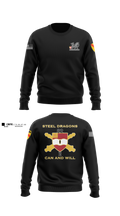 2nd Battalion 82nd Field Artillery “Steel Dragon” 56228393 Crew Neck Sweatshirt - 45