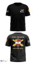 2nd Battalion 82nd Field Artillery “Steel Dragon” 56228393 Old School Cotton Feel Shirt - 45