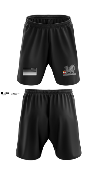 2nd Battalion 82nd Field Artillery “Steel Dragon” 56228393 Athletic Shorts With Pockets - 45