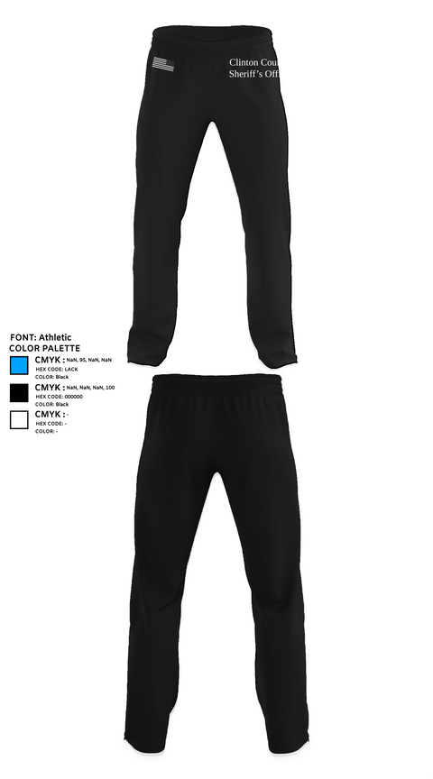 Sweatpants, Clinton County Sheriff’s Office, Police, Teamtime, Team time, sublimation, custom sports apparel, team uniforms, spirit wear, spiritwear, sports uniforms, custom shirts, team store, custom team store, fundraiser sports, apparel fundraiser