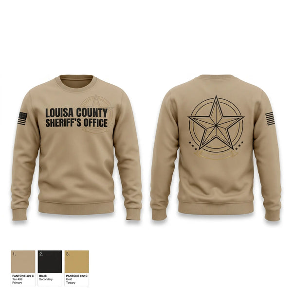 Crew Neck Sweatshirt, Louisa County Sheriff's Office, Police, Teamtime, Team time, sublimation, custom sports apparel, team uniforms, spirit wear, spiritwear, sports uniforms, custom shirts, team store, custom team store, fundraiser sports, apparel fundraiser