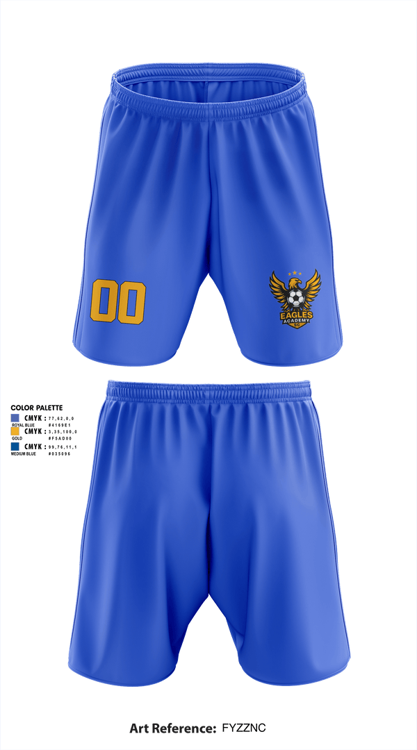 Eagles Academy SC 26802508 Athletic Shorts With Pockets - 10