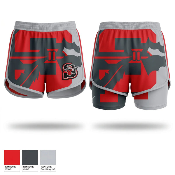 Womens Shorts, Sherwood Middle School Football, , Teamtime, Team time, sublimation, custom sports apparel, team uniforms, spirit wear, spiritwear, sports uniforms, custom shirts, team store, custom team store, fundraiser sports, apparel fundraiser