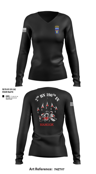 Womens Long Sleeve Vneck Shirt, NANOOK, , Teamtime, Team time, sublimation, custom sports apparel, team uniforms, spirit wear, spiritwear, sports uniforms, custom shirts, team store, custom team store, fundraiser sports, apparel fundraiser