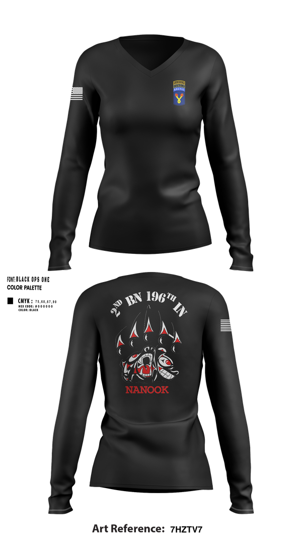 Womens Long Sleeve Vneck Shirt, NANOOK, , Teamtime, Team time, sublimation, custom sports apparel, team uniforms, spirit wear, spiritwear, sports uniforms, custom shirts, team store, custom team store, fundraiser sports, apparel fundraiser