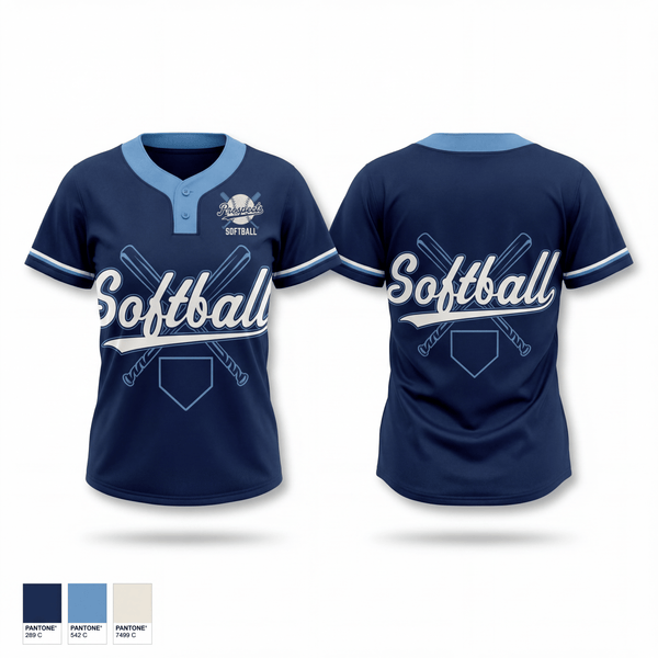 Greensboro Batting Center Prospects Two Button Softball Jersey - 1