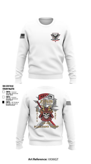 4-9 CAV, RONIN PLATOON 13597084 Crew Neck Sweatshirt - 1