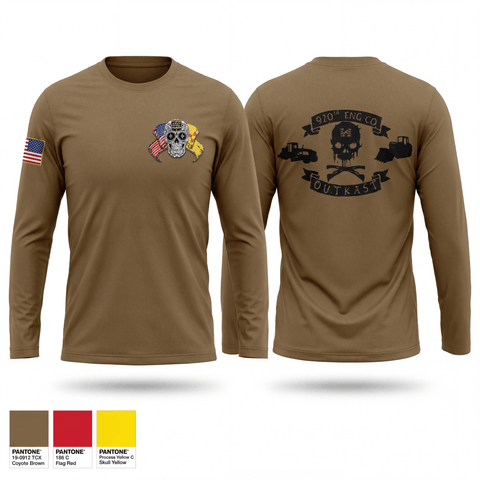920th engineer co 90433289 Long Sleeve Performance Shirt - 1