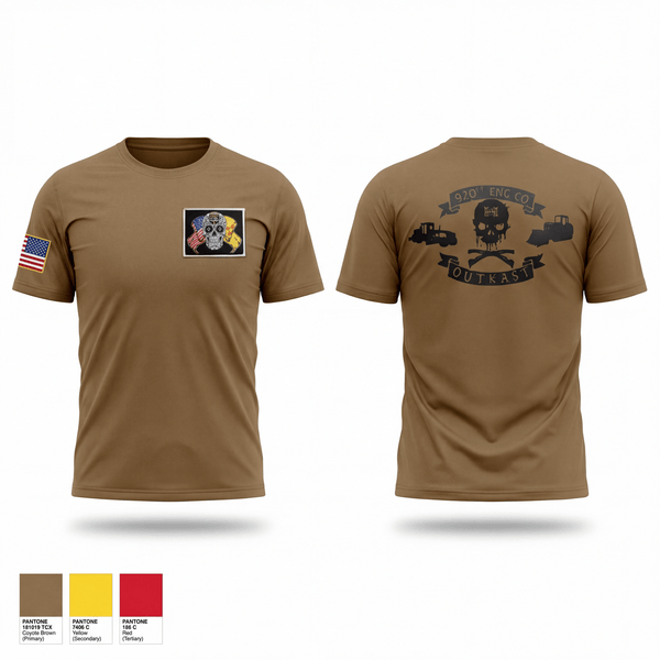 920th engineer co 90433289 Short Sleeve Performance Shirt - 1