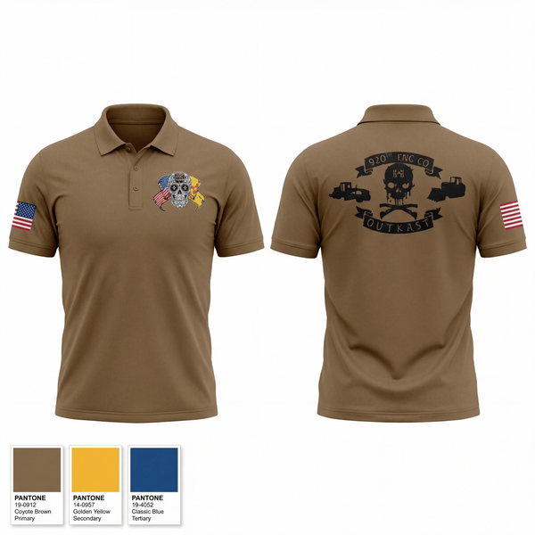 920th engineer co 90433289 Short Sleeve Performance Polo - 1