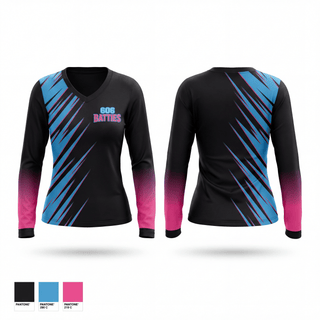 606 Batties 35171734 Women's Long Sleeve V-neck Shirt - 1