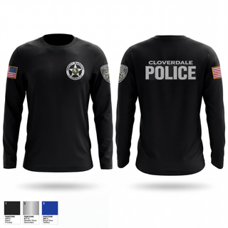 Cloverdale police department 51984655 Long Sleeve Performance Shirt - 1