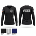 Cloverdale police department 51984655 Women's Long Sleeve V-neck Shirt - 1
