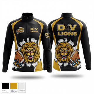 DMV LIONS 31125669 Quarter Zip Jacket - 1