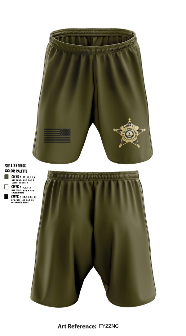 Highland County Sheriff’s Office Tactical Response Team 90064233 Athletic Shorts With Pockets - 1